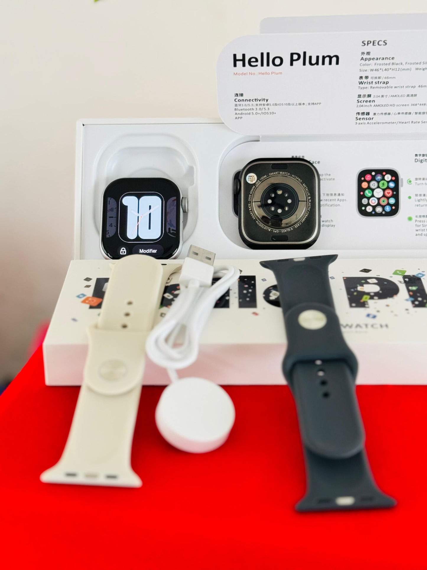 Hello Plum Smart Watch Série 10 – 46MM